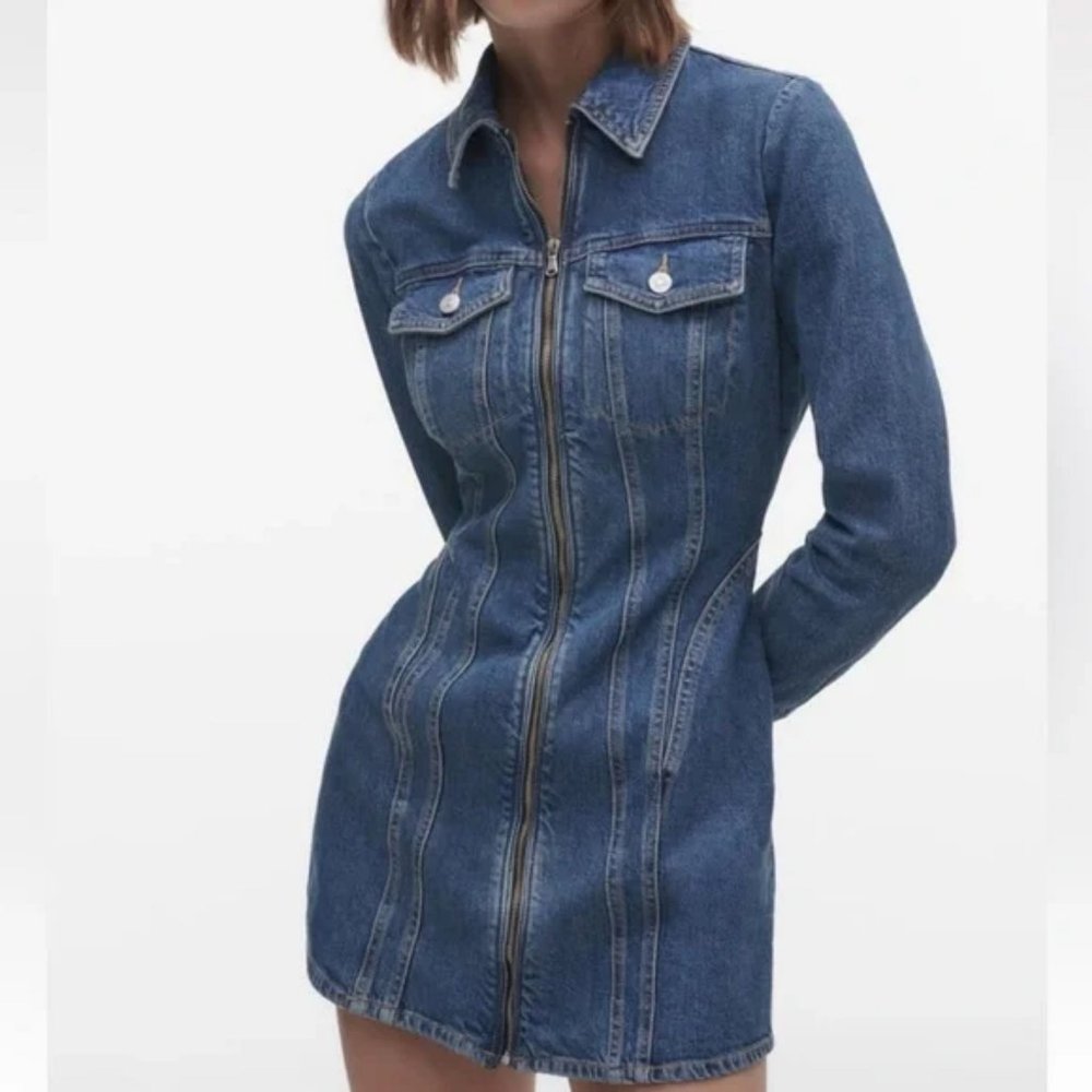 TRF DENIM DRESS ZARA BLOGGERS FAV - Picture 8 of 9